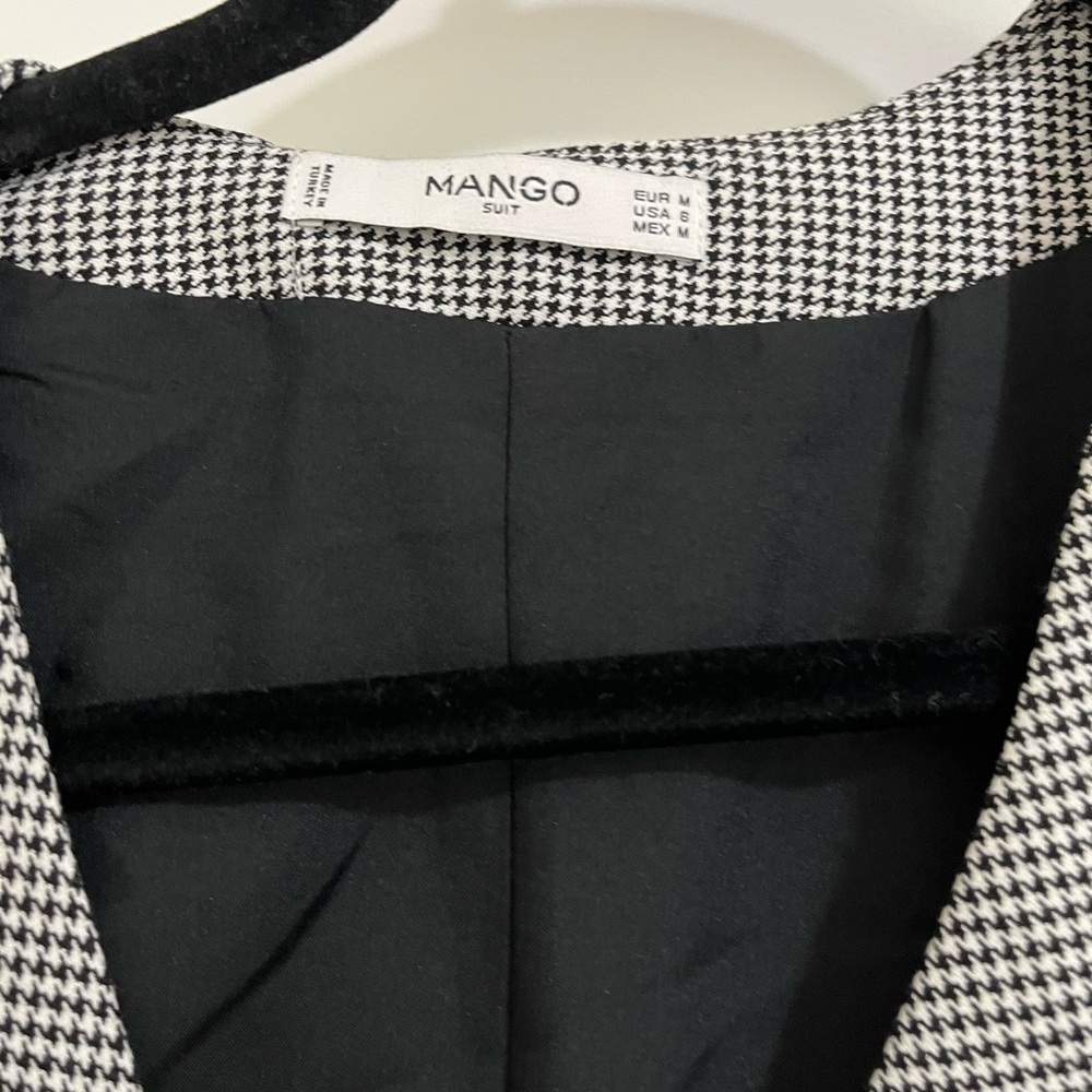 Mango Black and White Houndstooth Vest - Picture 2 of 3